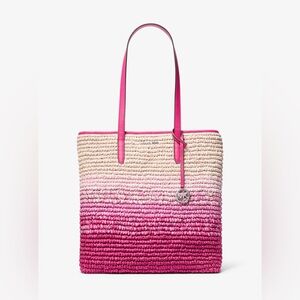 NWOT The Michael Large Ombré Straw Tote Bag